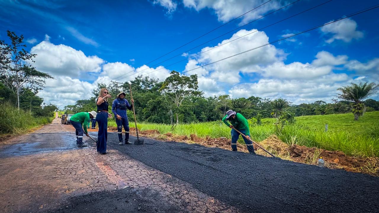 Deracre conclui tapa-buraco do km 30 até Porto Acre e retoma serviços na quarta no trecho inicial da AC-10