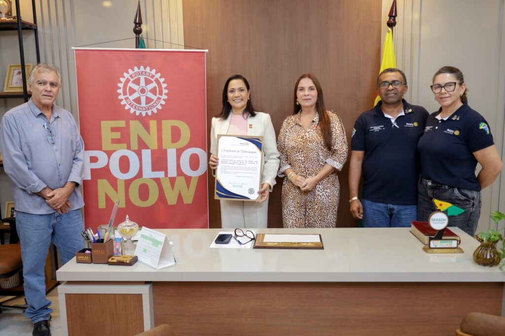 Vice-governadora Mailza é homenageada pelo Rotary Club pelo trabalho de governo como embaixadora da campanha de erradicação da poliomielite