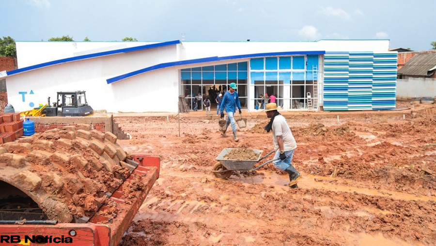 Obra da Creche da Vila Acre entra em fase final e deve atender até 600 crianças