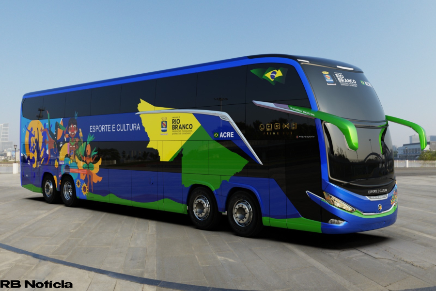 Prefeitura de Rio Branco adquire ônibus de R$ 2,6 milhões para atender esporte e cultura