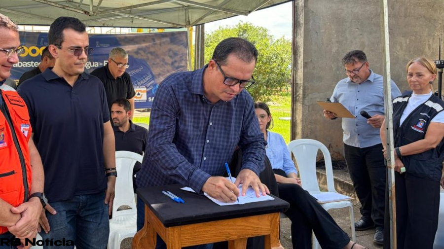 Saerb assina ordem de serviço para construção de desarenador na ETA II em Rio Branco
