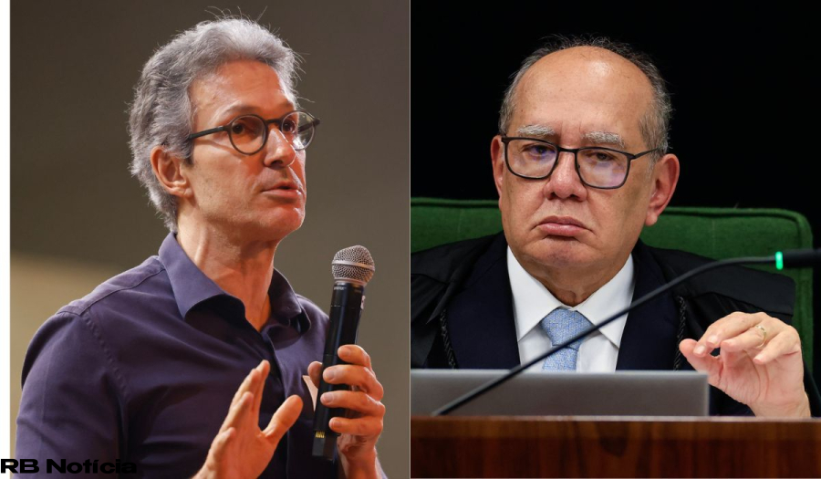 Líder da oposição protocola impeachment de Gilmar Mendes após embate com Zema