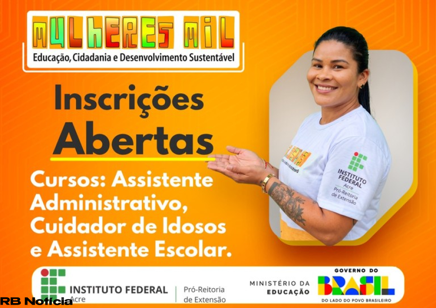 Ifac abre inscrições para novas turmas do Programa Mulheres Mil a partir desta segunda-feira (27.04)