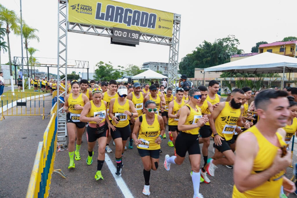 Corrida Maio Amarelo em Cruzeiro do Sul reúne 750 participantes e reforça responsabilidade no trânsito