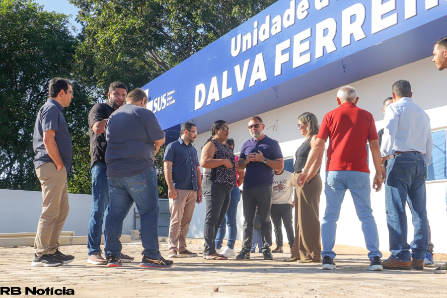 Alysson Bestene visita obra da Unidade de Saúde da Família Dalva Ferreira de Sales, na Vila Betel