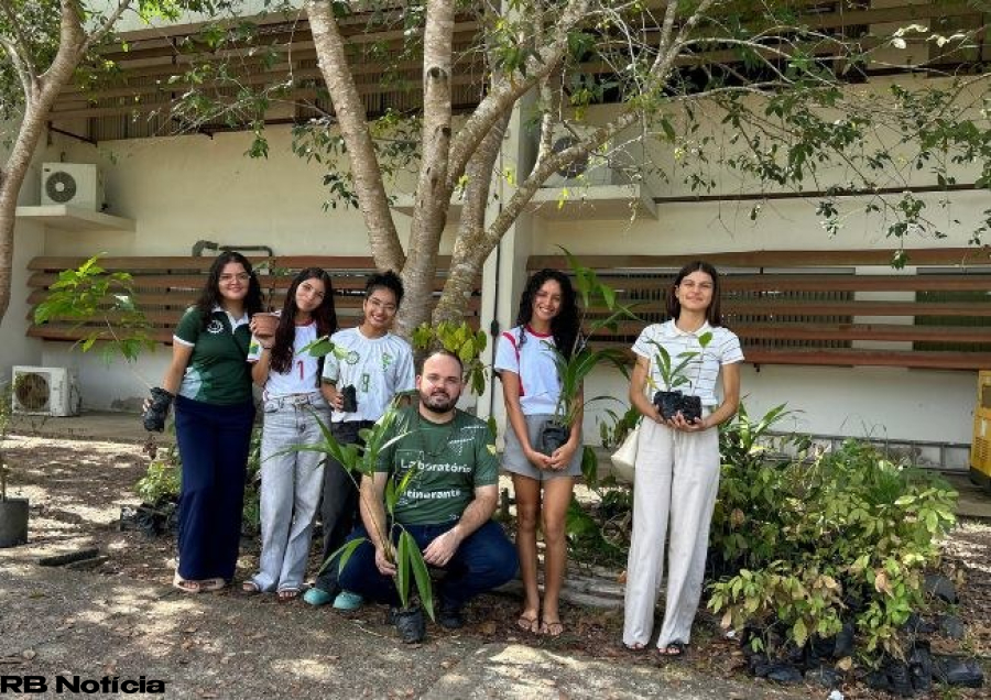 Projeto aproxima estudantes do campus Tarauacá da prática florestal e da produção de mudas
