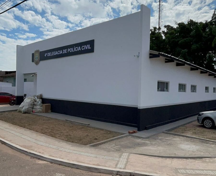 Polícia Civil vistoria obras de reforma da Delegacia da 4ª Regional de Rio Branco, que deve ser entregue até o fim de junho