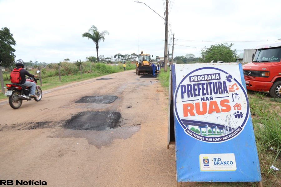 Prefeitura de Rio Branco intensifica ações de infraestrutura com a recuperação da Estrada do Quixadá
