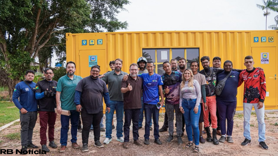 Prefeitura de Rio Branco recebe estrutura para novo espaço de apoio a motoristas e entregadores