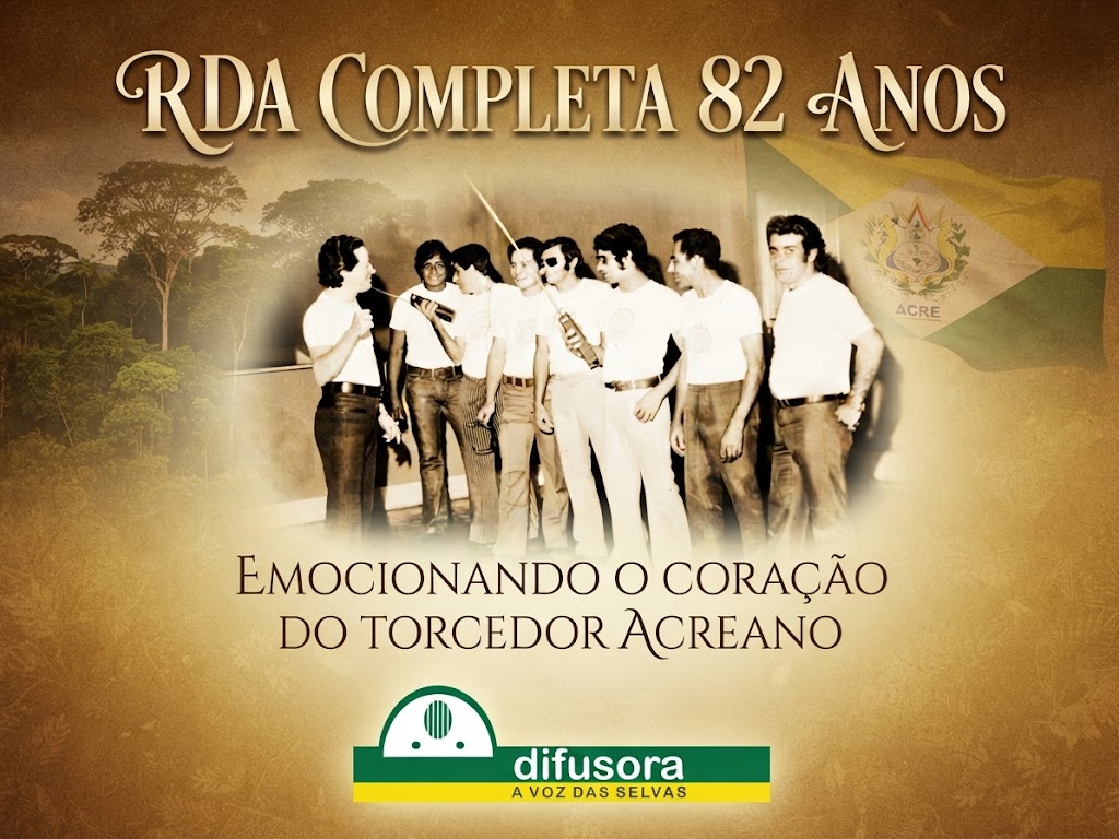 RDA completa 82 anos, emocionando o coração do torcedor acreano