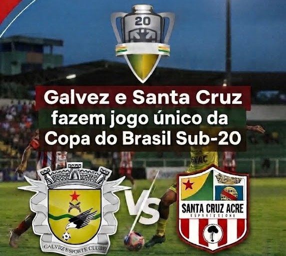Galvez e Santa Cruz fazem jogo único da Copa do Brasil Sub-20