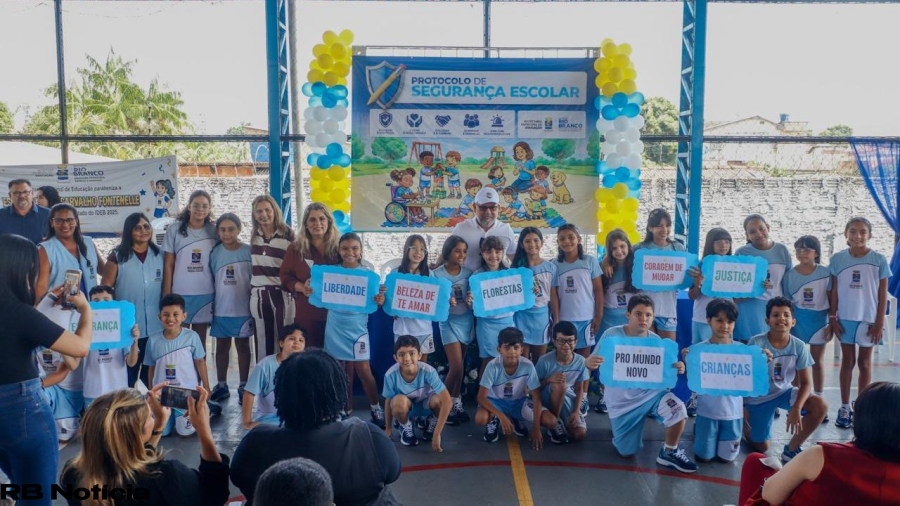 Prefeitura de Rio Branco lança Protocolo de Segurança Escolar para fortalecer proteção nas unidades de ensino
