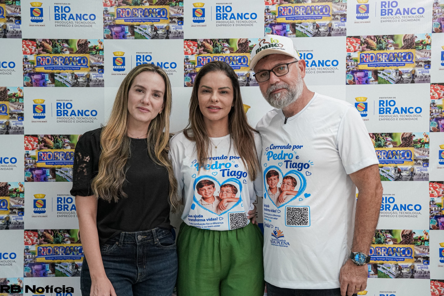 Prefeitura de Rio Branco apoia corrida solidária em prol da saúde de Pedro e Tiago