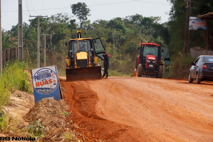 Prefeitura de Rio Branco avança na recuperação do Ramal da Piçarreira com preparação para pavimentação