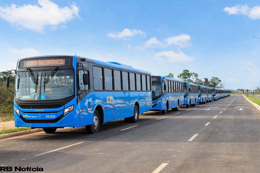 Rio Branco recebe nova frota de ônibus zero quilômetro e inicia nova fase do transporte coletivo com tarifa zero por 10 dias