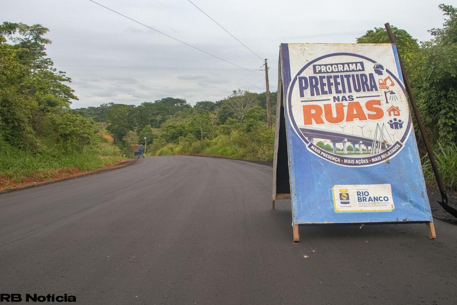 Prefeitura de Rio Branco avança com recapeamento da Estrada do Quixadá