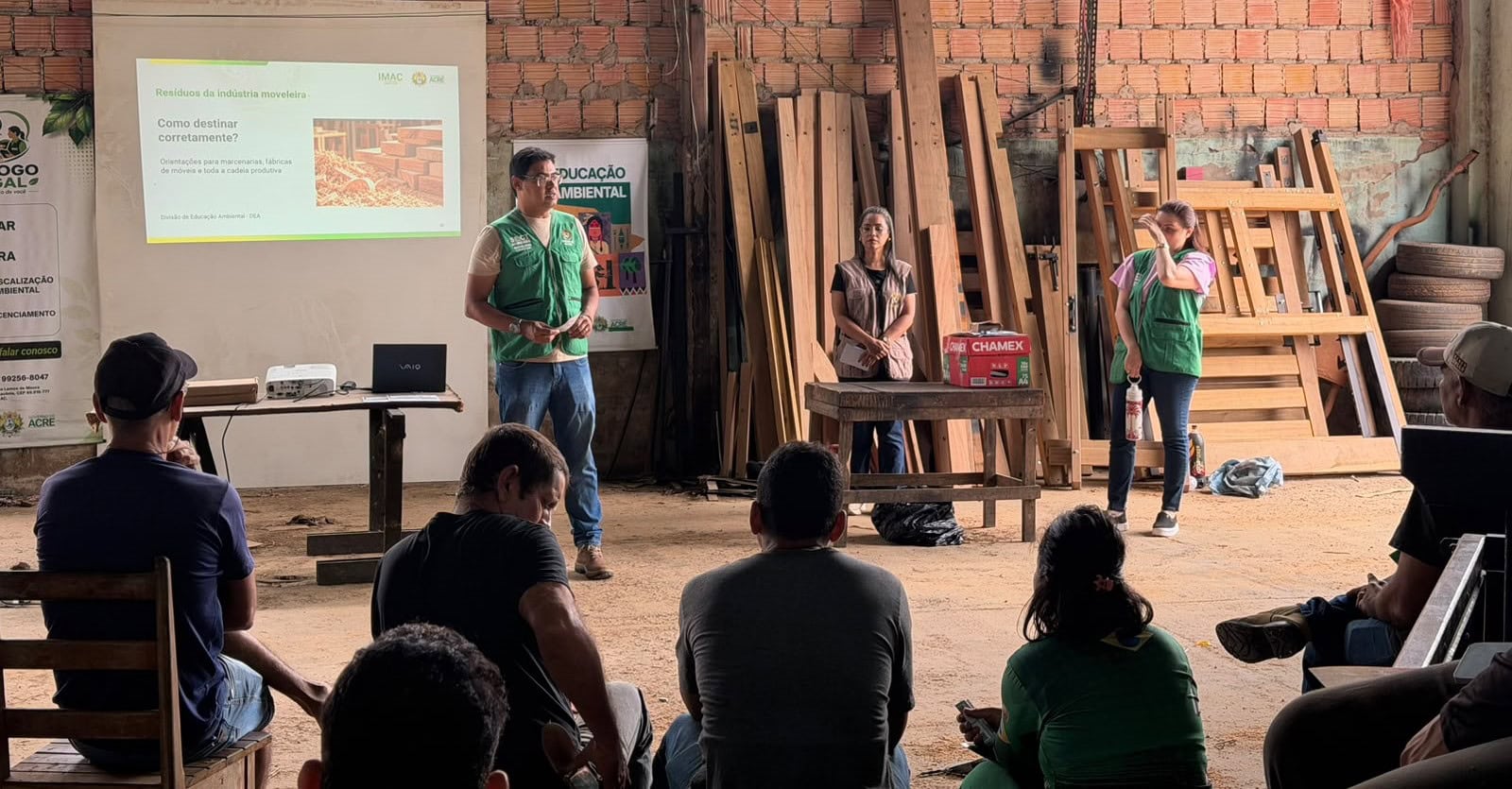 Estado promove ciclo de educação ambiental com práticas sustentáveis no setor moveleiro