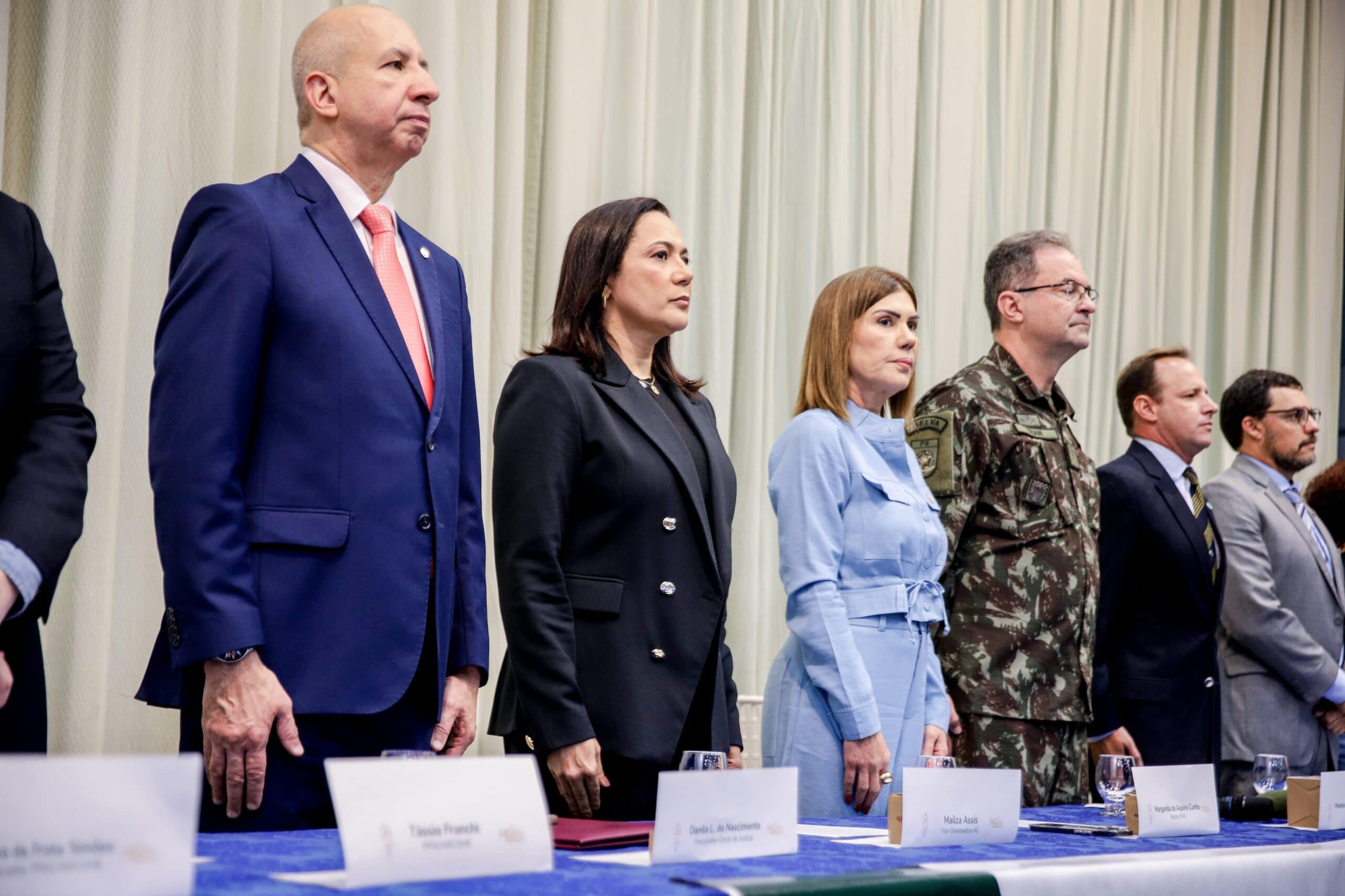 Vice-governadora Mailza Assis participa da abertura do 6° Simpósio de Defesa Nacional, Fronteiras e Migrações